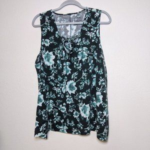 Sonoma Green Lace-up Tank
